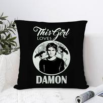 D-Damon Salvatore Pillow Case Sofa Decorative Home Double-Sided Print Plush Square Throw Pillow Covers Cushion Decor Cover Peach skin 18*18(CM)-1Pcs white