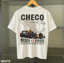 Sergio Perezo vintažiniai F1 marškinėliai, Red Bull Racing marškinėliai, Checo Meksikos kelionė XXXL white