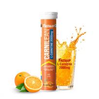 FAST&UP L-karnitinas 2000 mg šnypščiosios tabletės | Aukščiausios kokybės Carnipure® karnitino papildas | Padeda paversti riebalus energija, palaiko svorio metimą, riebalų