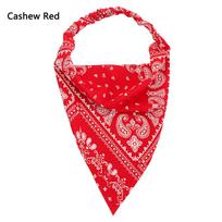 Print Head Bandana Head Wrap Head Scarf Women Headbands Hair Scarf for Women Elastic Hair Band Cashew Red red