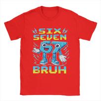 67 Six Seven 67 Italian Brainrot Gaming Meme T Shirt for Unisex 100 Cotton TShirts Tee Shirt Short Sleeve Clothes Graphic S blue