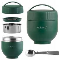 Maisto termosas su indeliu ir šaukštu FUORI žalias, 680 ml, VIALLI DESIGN