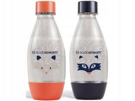 Vandens buteliukai Sodastream, 0,5 l, 2 vnt. – barsukas ir meškėnas
