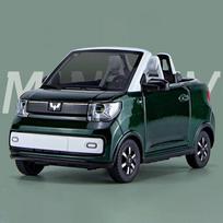 1:24 Toy Car Wuling Mini Ev Diecast Alloy Metal Car Model For Model Pull Back Car Toy Vehicles Miniature Scale Birthday Gift gray
