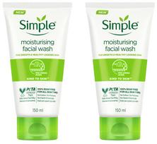 Simple Drėkinantis veido prausiklis, švelnus odai, 150 ml (Pakuotėje 2 vnt) green