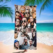 Singer M-Mac classic Circles album Miller Anime Microfiber Beach Towels Oversized Printing Super Absorbent Pool Towel Blanket 30x60cm black