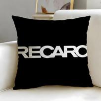 classic brand Recaro Cushion Cover Soft & Easy-Wash Pillow Case – Versatile for Couch, Bed, Travel and Office 30cmx30cm white