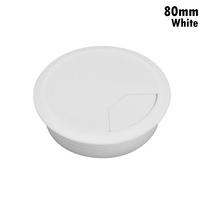 60/80mm apvalus praktiškas kabelių spaustukas biuro organizatorius stalo kabelių tvirtinimo elementas laidų skylės dangtelis kompiuterio prakišimas laido dėžutė 60mm juoda