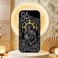 D-Dark Game S-Souls Phone Case For iPhone  17,16,15,14,13,12,11,Pro,Max,Plus,E,Air,Mini Black Shockproof Funda Cover iPhone13PROMAX beige