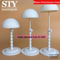 Fabric-Wrapped STY Mannequin Head Stand for Wigs, Needle Insertion, Hair Salon, and Window Display. brown