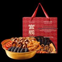 Guanzhan Hong Kong Style Instant Buddha Jumps Over the Wall with Abalone Sauce and Fish Maw red