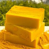 Turmeric Kojic Acid Soap For Face And Body Skin Cleansing, Rejuvenating And Gentle Exfoliating Skin 100g orange