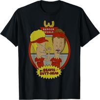 Beavis and Butt-Head Burger World Circle Frame Poster unisex T-Shirt S įvairiaspalvis
