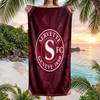 Servette FC print Quick Dry Beach Towel Microfiber Absorbent Portable Travel Swimming Towel 70cmx140cm(27x55inch)
