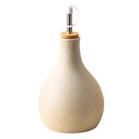 Riebi keramika Japoniško stiliaus minimalistinis aliejaus puodas matinės smėlio spalvos alyvuogių aliejaus virdulys vintažinis prieskonių buteliukas valgomojo stalas beige