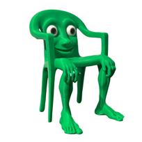 Tralalero Tralala Decorative Seated Figure, Creative 3D Italian Figurine, Ideal Collectible Gift For Fans One Size green