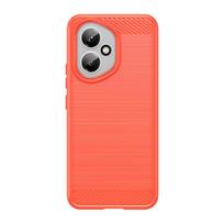 For Huawei Honor 400 Case Cover For Honor 400 Capas Phone Bumper Back Shockproof Soft TPU Carbon Fiber Cover Honor 400 Honor400 Honor 400 (Global) raudona