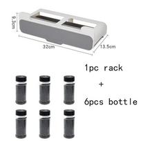 Kitchen Seasoning Bottle Storage Rack Spice Rack Self-adhesive Wall-mounted Under-Shelf Spice Organizer Kitchen Storage Rack none