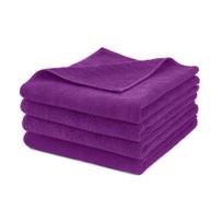 Mikropluošto valymo rankšluosčiai Vandens sugeriamieji Daugkartinio naudojimo Universalūs valymo skudurėliai Itin minkštos valymo servetėlės 4pcs violetinė