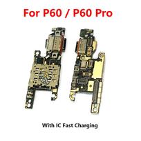 For Huawei P60 / P60 Pro USB Charging Board Dock Port Microphone Module Flex Cable For P60 P60 Pro black