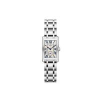 Longines DolceVita serijos kvarcinis mechanizmas Trys ciferblatai Laikrodis Moteriški laikrodžiai Sidabrinis L5.255.4.71.6 Regular Watch Box,White Dial beige