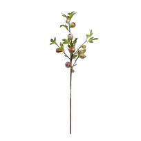 Artificial Fig Fruit Branch Decorative Lifelike Realistic Fig Fruit Stems for Home Wedding Party Ornament Red Green 92CM brown