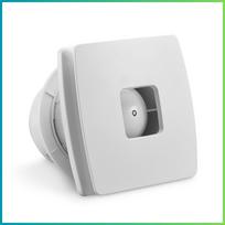 Quiet bathroom fan with humidity sensor + timer 100mm white