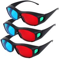 Raudoni Mėlyni 3D Akiniai 3D Filmų Žaidimų Akiniai Anti-Polarizacijos Dizainas one size