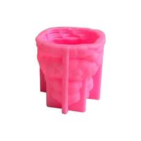 3D liūto silikoninė žvakės forma, pasidaryk pats, rankų darbo muilo, gipso, kepimo forma, epoksidinės dervos formos gimtadienio šventei, vestuvių dovanai pink
