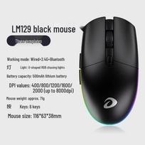 Dareu LM129 Tri-Mode RGB Wireless Gaming Mouse juoda
