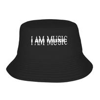 Playboi Carti Bucket Hat I AM MUSIC Outdoor Fisherman Caps For Unisex Casual Fishing Sun Hats Soft Fold Printed Cap One Size gray