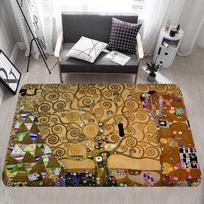 Gustav Klimt The Kiss Floor Mat Rectangle Anti-slip Home Soft Badmat Front Door Indoor Outdoor Mat Welcome Doormat 40x60cm black