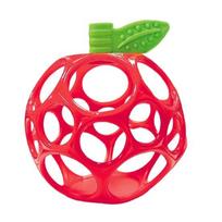Baby Rattle Grab Ball for Infants Soft Silicone Teething Toy with Holes BPA-Free Birthday Gift And Bath Toy for Newborns 0-12 Months A red