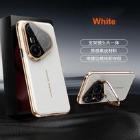For Huawei Pura 80 70 Pro Plus Ultra Case Vegan Leather Camera Lens Protector Bracket Full Protection Electroplating Cover Artificial leather&Huawei Pura 70