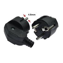 EU Plug Replacement Adapter 250V 16A Male Replacement Outlet Rewireable Electeic Socket Euro Connector For Power Extension Cable juoda
