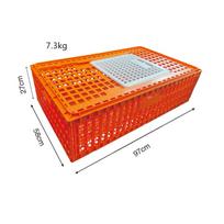 Didelė sustiprinta transportavimo dėžė naminiam veisimui: Vištos, Antis, Žąsys, Triušiai – 97cm Storas apverčiamas dėžė Variant 1 orange