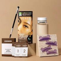 COSNORI Easy Eyelash Lift Perm Kit DIY Long-Lasting Curl Daily Lash Styling 5 Applications Eyelash Lift Kit 1BOX beige
