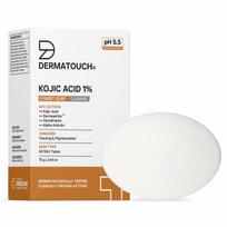 DERMATOUCH Kojo rūgšties 1% muilas su gliutationu | Pigmentacijai ir saulės pažeidimams | Muilas vyrams ir moterims | Tinka visų tipų odai | 75g white