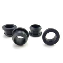 4 vnt. Silikoninės gumos prakišimai Apvalios kabelio laido skylės kištukai Elektros dėžutės kabelio mova Dia 11mm x ID 8mm juoda