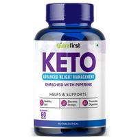 Nutrafirst KETO Advanced Tablets (60 Tab) with Garcinia Cambogia & Green Coffee Extract | Supports Weight Loss, Fat Burning & Ketosis | Boosts E