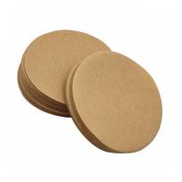 Pack of 100 Disposable Coffee Filters Round Natural Paper Coffee Extraction Filter Papers Wood Pulp Texture for Coffee kava