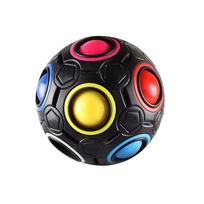 Antistress Cube Magic Fidget Toys Puzzle Rainbow Balls Children Educational Toy Adult Kid Reliever Stress Anxiety Christmas Gift juoda