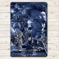 Terminatorius: Paskutinis teismas Filmo Metalinis Plakatas Skardinė Lentelė 20x30cm Kolekcinė Plokštelė Aliuminio 20x30cm（7.8x11.8inch） gray