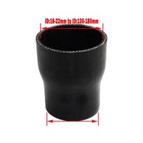 Length100mm Straight Silicone Reducer Hose Universal Silicone Hose  Intercooler Turbo Intake Pipe Coolant Hose ID16/45mm-22/80mm ID16mm-22mm black