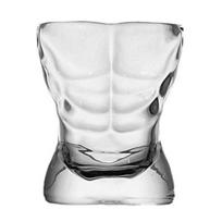 Body Shot Glasses for Party, Funny Human Torso Mini Liquor Cup, Creative Novelty Drinking Glass for Bar, Unique Gift for Adults E white
