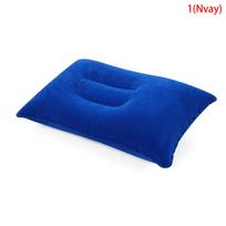 Pripučiama oro pagalvė lova Miegamoji stovyklavimo pagalvė PVC nailono kaklo pagalvė blue