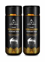 UrbanGabru Hair Volumizing Powder Wax strong hold | Matte Finish | 24 hrs hold | 100% natural & safe hair styling powder (Pack of 2) black