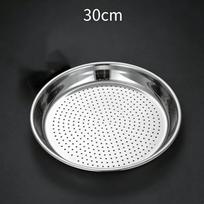 Round 30/32/34Cm Stainless Steel Steamer Durable Dumplings Fish Steaming Tray Thickened Steamer Kitchen Cooking Gadgets gray