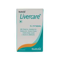 HealthAid Livercare – Liver Detox Supplement with Milk Thistle, Dandelion, Choline & Inositol | Supports Healthy Liver Function & Metabolism | Fo