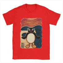 Noot Noot Scream Pingu T Shirt Men's 100% Cotton Funny T-Shirts Crewneck Tee Shirt Short Sleeve Tops Plus Size S